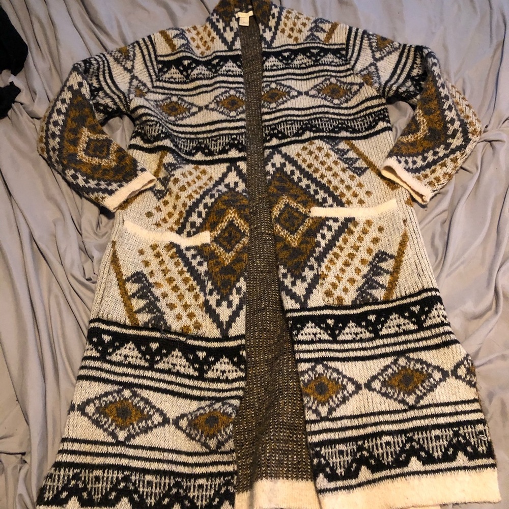 Southwest boho duster cardigan